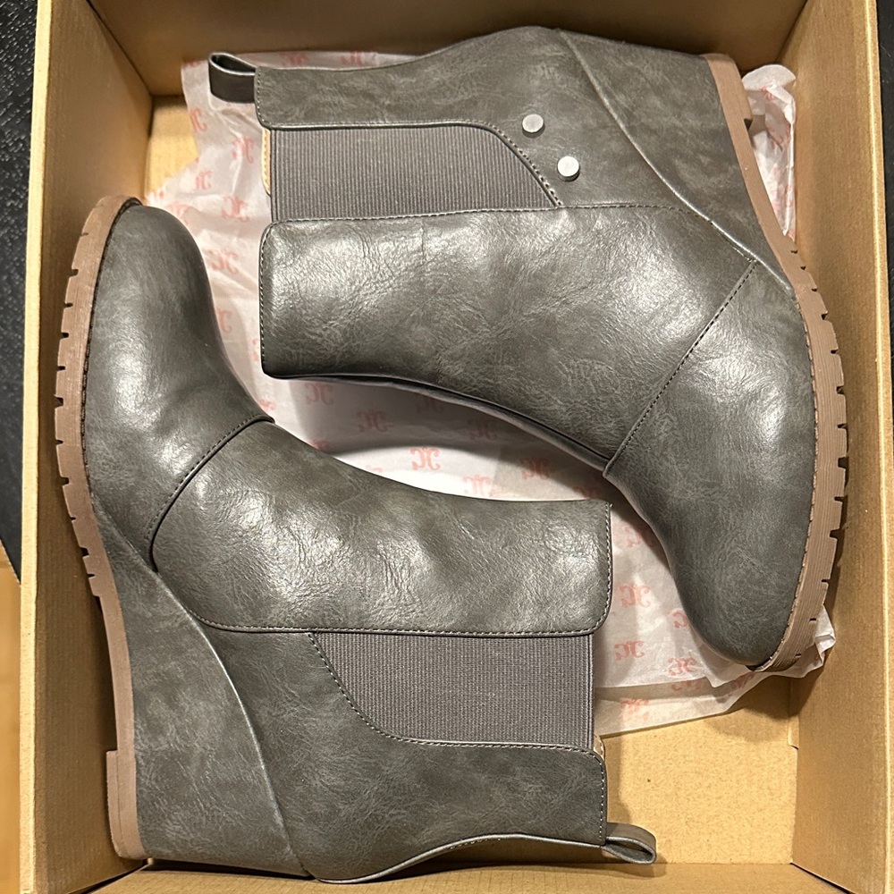 Stylish Gray Ankle Booties